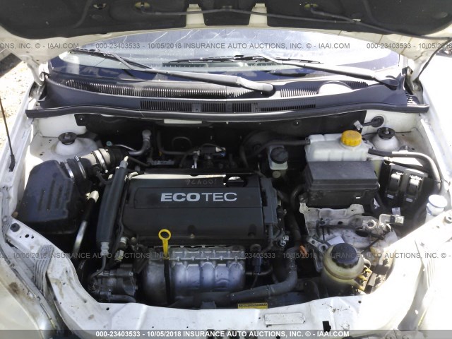 KL1TD66E39B377003 - 2009 CHEVROLET AVEO LS/LT Ақ фото 10