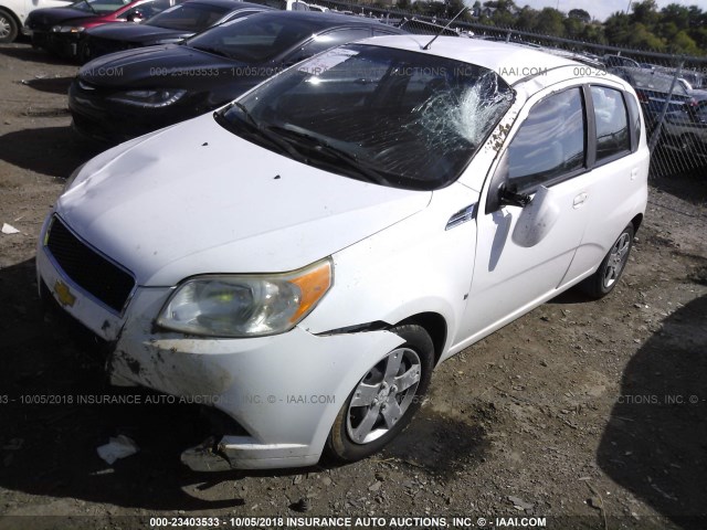 KL1TD66E39B377003 - 2009 CHEVROLET AVEO LS/LT Ақ фото 2
