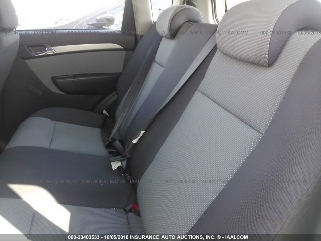 KL1TD66E39B377003 - 2009 CHEVROLET AVEO LS/LT Ақ фото 8