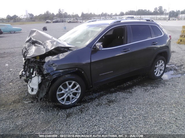 1C4PJLCB5GW339077 - 2016 JEEP CHEROKEE LATITUDE GRAY photo 2