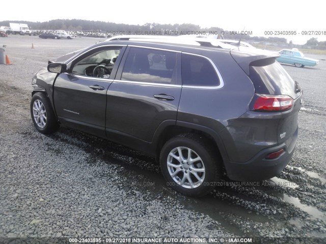 1C4PJLCB5GW339077 - 2016 JEEP CHEROKEE LATITUDE GRAY photo 3