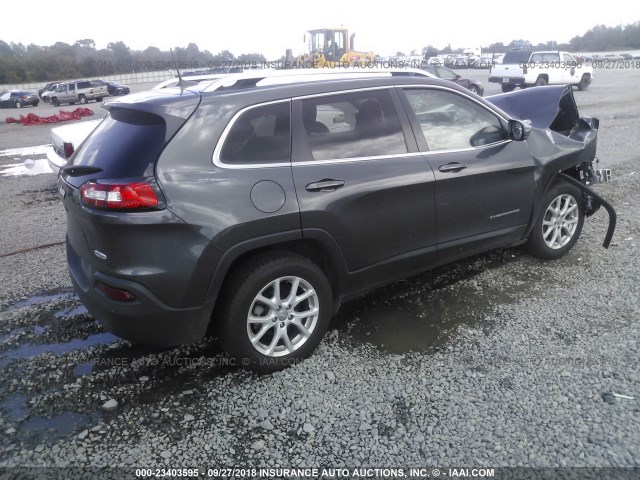 1C4PJLCB5GW339077 - 2016 JEEP CHEROKEE LATITUDE GRAY photo 4