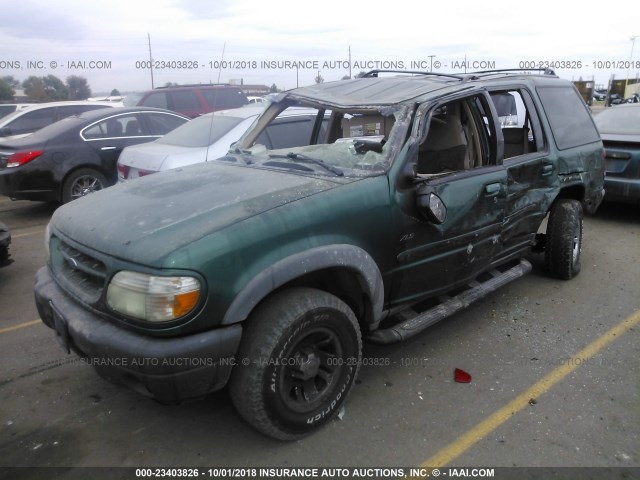 1FMZU72E4YZC36831 - 2000 FORD EXPLORER XLS GREEN photo 2