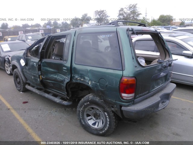 1FMZU72E4YZC36831 - 2000 FORD EXPLORER XLS GREEN photo 3