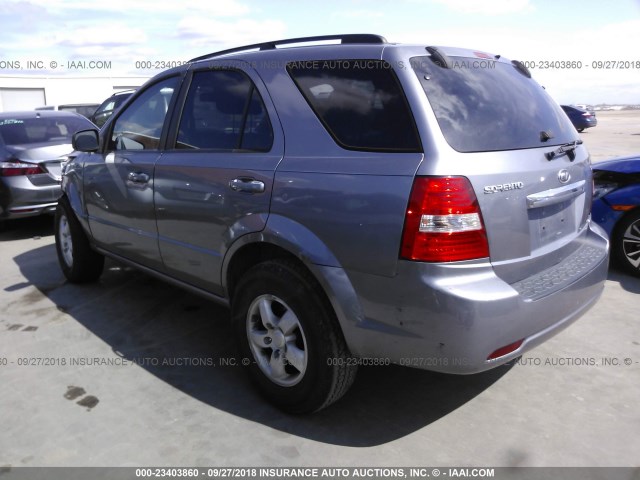 KNDJD735585854490 - 2008 KIA SORENTO EX/LX SILVER photo 3