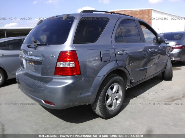 KNDJD735585854490 - 2008 KIA SORENTO EX/LX SILVER photo 4