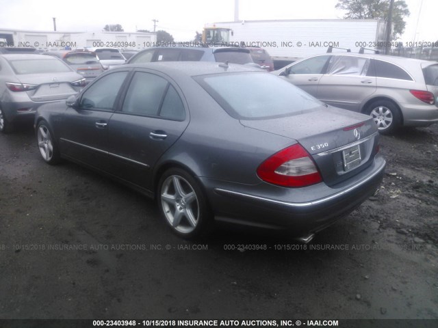 WDBUF56X99B438937 - 2009 MERCEDES-BENZ E 350 BLUE photo 3