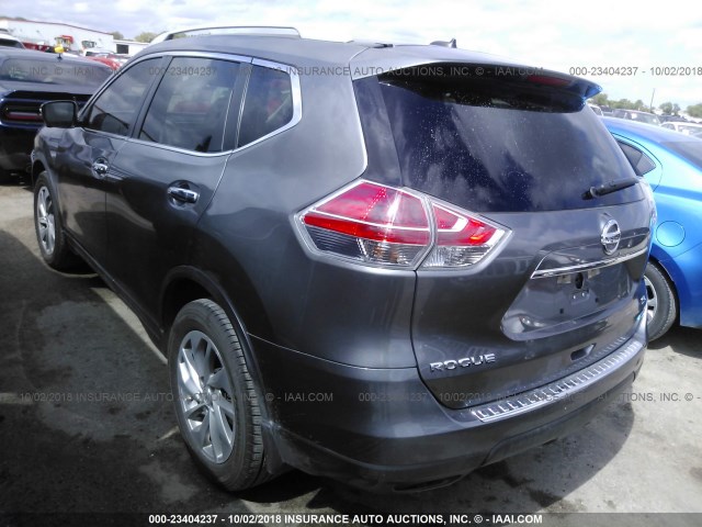 5N1AT2MT8EC771951 - 2014 NISSAN ROGUE S/SL/SV GRAY photo 3