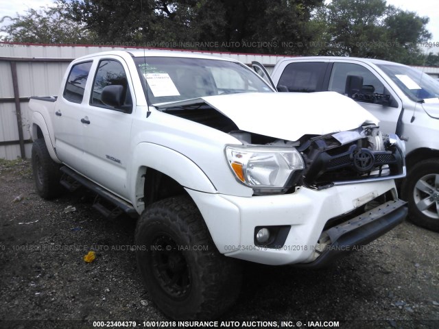 5TFLU4EN1FX144069 - 2015 TOYOTA TACOMA DOUBLE CAB/TRD PRO WHITE photo 1