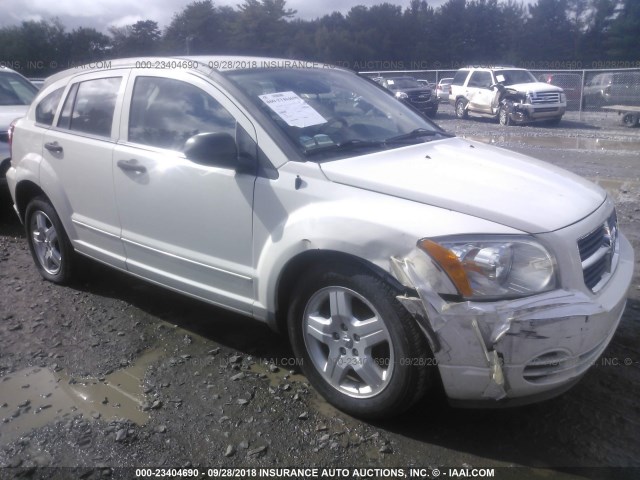 1B3HB48B38D687958 - 2008 DODGE CALIBER SXT WHITE photo 1