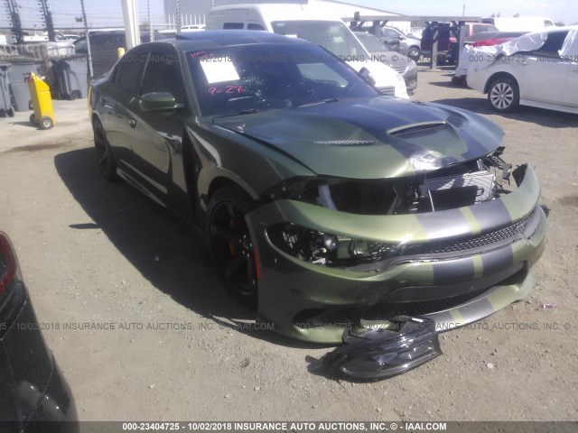 2C3CDXL91JH328582 - 2018 DODGE CHARGER SRT HELLCAT GREEN photo 6