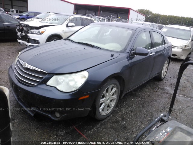 1C3LC66M28N141091 - 2008 CHRYSLER SEBRING LIMITED BLUE photo 2