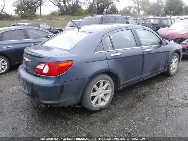 1C3LC66M28N141091 - 2008 CHRYSLER SEBRING LIMITED BLUE photo 4