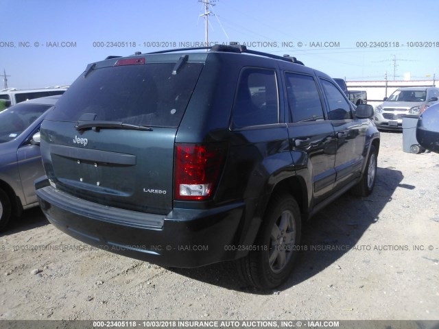 1J4GS48K05C603522 - 2005 JEEP GRAND CHEROKEE LAREDO/COLUMBIA/FREEDOM 绿色 照片 4
