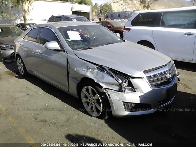 1G6AB5RX8D0158249 - 2013 CADILLAC ATS LUXURY SILVER photo 1