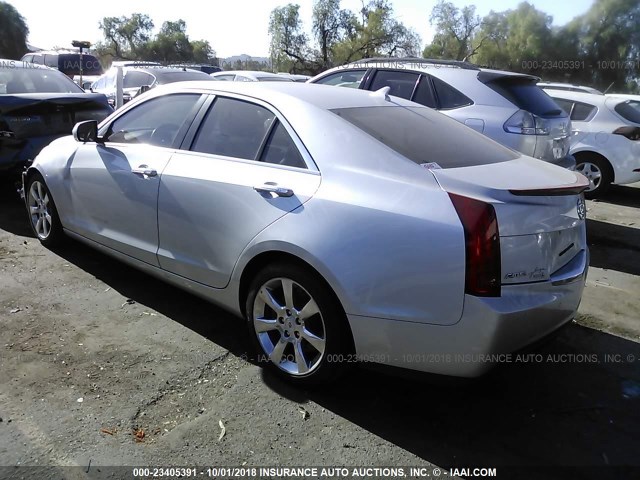 1G6AB5RX8D0158249 - 2013 CADILLAC ATS LUXURY SILVER photo 3