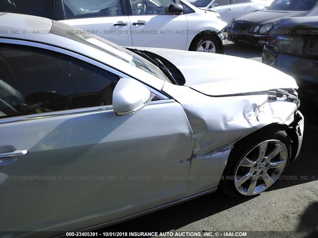 1G6AB5RX8D0158249 - 2013 CADILLAC ATS LUXURY SILVER photo 6