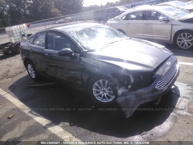 3FA6P0G72HR269336 - 2017 FORD FUSION S GRAY photo 1