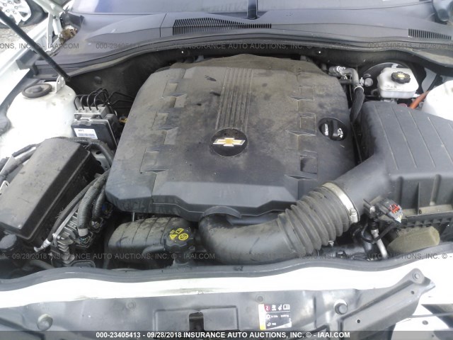 2G1FA1E37E9304481 - 2014 CHEVROLET CAMARO LS WHITE photo 10