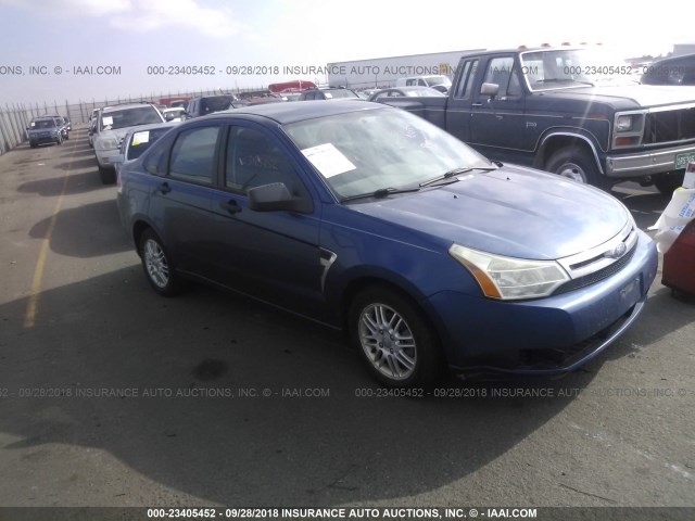 1FAHP35N78W182427 - 2008 FORD FOCUS SE/SEL/SES BLUE photo 1