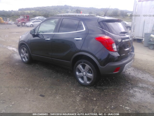 KL4CJASB6DB094369 - 2013 BUICK ENCORE BLACK photo 3