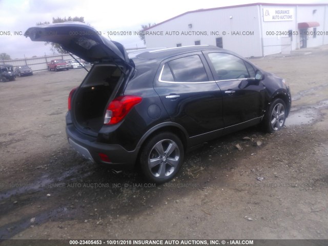 KL4CJASB6DB094369 - 2013 BUICK ENCORE BLACK photo 4