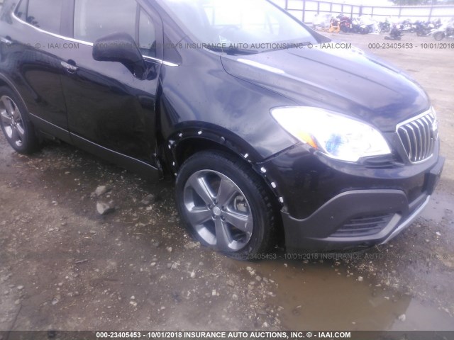 KL4CJASB6DB094369 - 2013 BUICK ENCORE BLACK photo 6