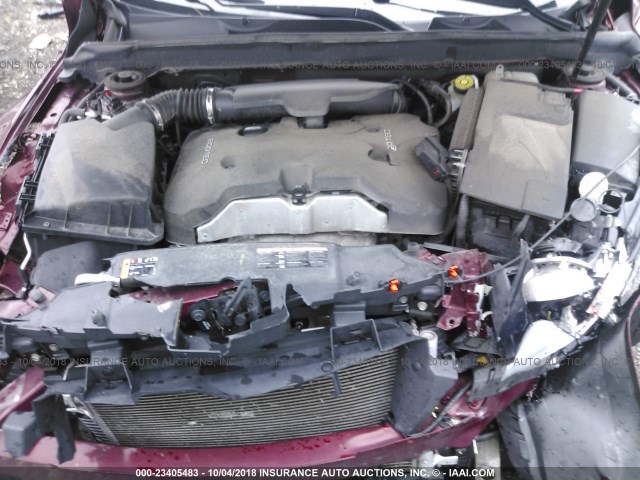 1G11C5SL2FF322704 - 2015 CHEVROLET MALIBU 1LT 红色 照片 10