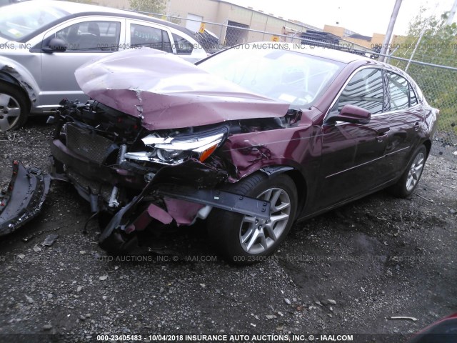 1G11C5SL2FF322704 - 2015 CHEVROLET MALIBU 1LT 红色 照片 2