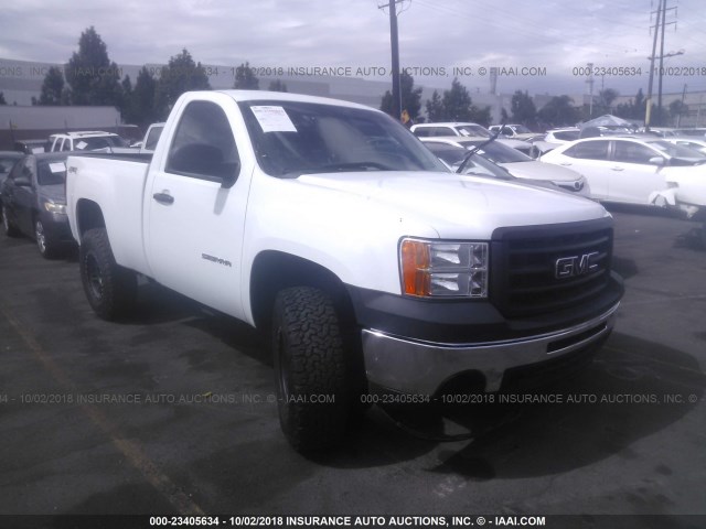 1GTN2TEA1DZ263313 - 2013 GMC SIERRA K1500 WHITE photo 1