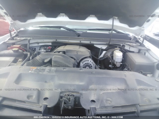 1GTN2TEA1DZ263313 - 2013 GMC SIERRA K1500 WHITE photo 10