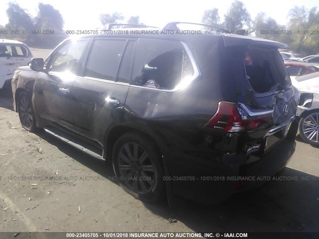 JTJHY7AX2H4228647 - 2017 LEXUS LX 570 BLACK photo 3