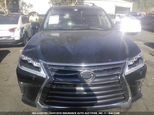 JTJHY7AX2H4228647 - 2017 LEXUS LX 570 BLACK photo 6