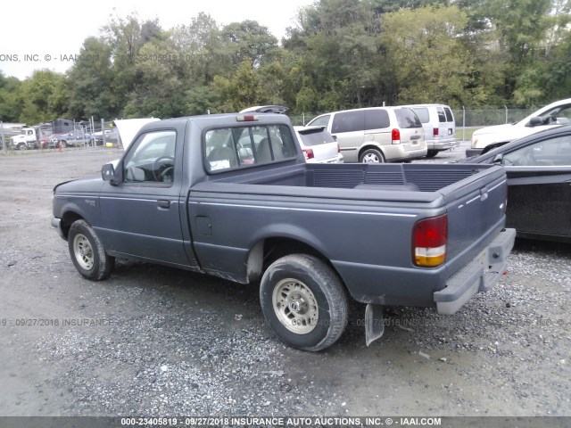 1FTCR10A0PTA84329 - 1993 FORD RANGER BLUE photo 3