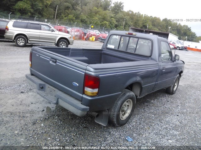 1FTCR10A0PTA84329 - 1993 FORD RANGER BLUE photo 4