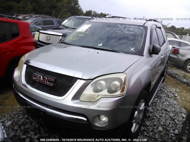 1GKER13758J256266 - 2008 GMC ACADIA SLE SILVER photo 2