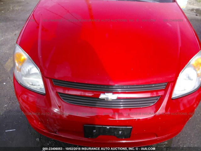 1G1AP14P957574360 - 2005 CHEVROLET COBALT SS SUPERCHARGED RED photo 6