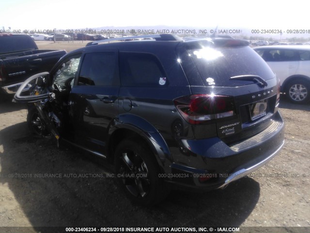 3C4PDCGG8JT310845 - 2018 DODGE JOURNEY CROSSROAD GRAY photo 3