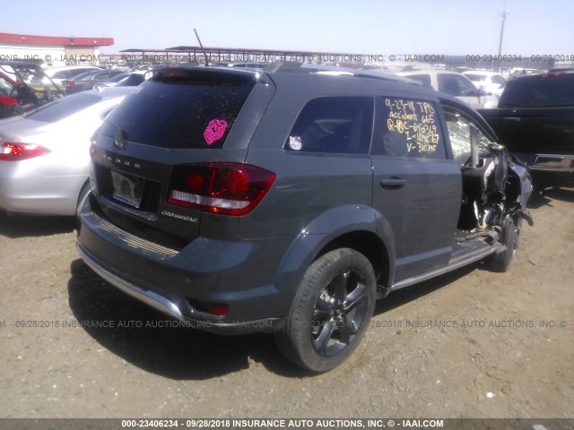 3C4PDCGG8JT310845 - 2018 DODGE JOURNEY CROSSROAD GRAY photo 4