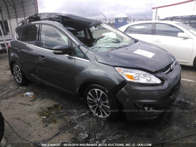 1FADP5FU3HL107953 - 2017 FORD C-MAX TITANIUM GRAY photo 1