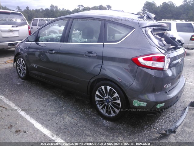 1FADP5FU3HL107953 - 2017 FORD C-MAX TITANIUM GRAY photo 3