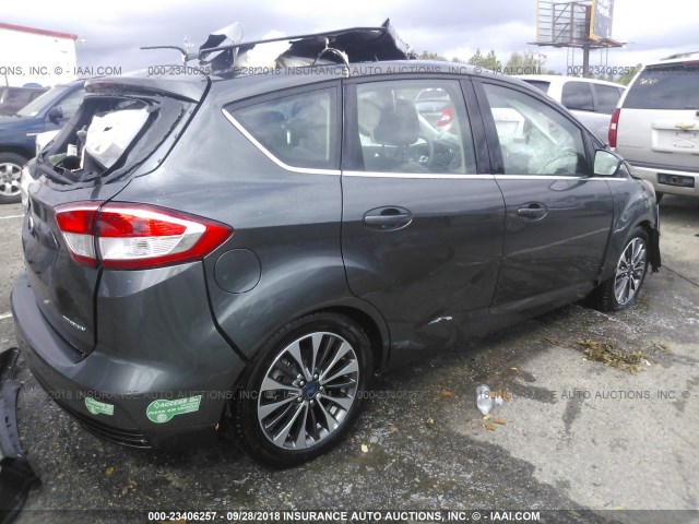 1FADP5FU3HL107953 - 2017 FORD C-MAX TITANIUM GRAY photo 4