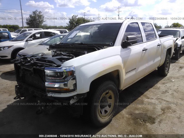 3GCUKNEC9GG275416 - 2016 CHEVROLET SILVERADO K1500/K1500 LS WHITE photo 2