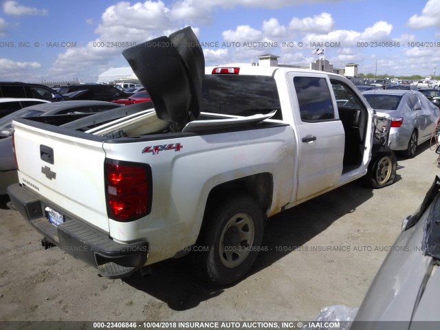 3GCUKNEC9GG275416 - 2016 CHEVROLET SILVERADO K1500/K1500 LS WHITE photo 4