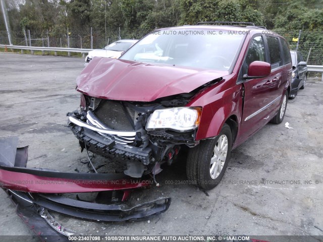 2C4RC1BG1ER246809 - 2014 CHRYSLER TOWN & COUNTRY TOURING BURGUNDY photo 2