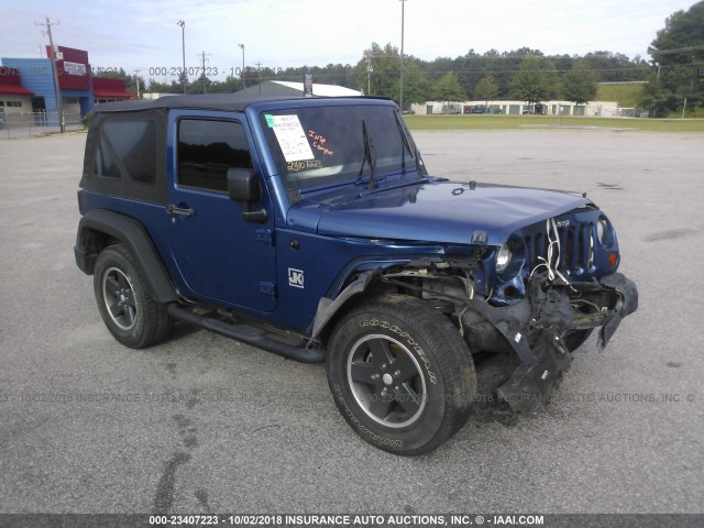 1J4AA2D12AL223408 - 2010 JEEP WRANGLER SPORT BLUE photo 1