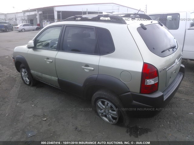 KM8JN12D47U611529 - 2007 HYUNDAI TUCSON SE/LIMITED GOLD photo 3