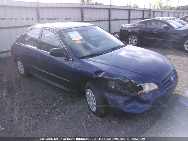 1HGCF86612A051611 - 2002 HONDA ACCORD VALUE Dark Blue photo 1