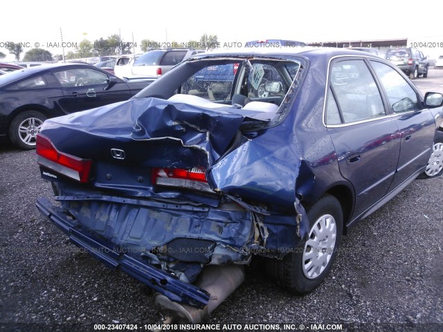 1HGCF86612A051611 - 2002 HONDA ACCORD VALUE Dark Blue photo 6