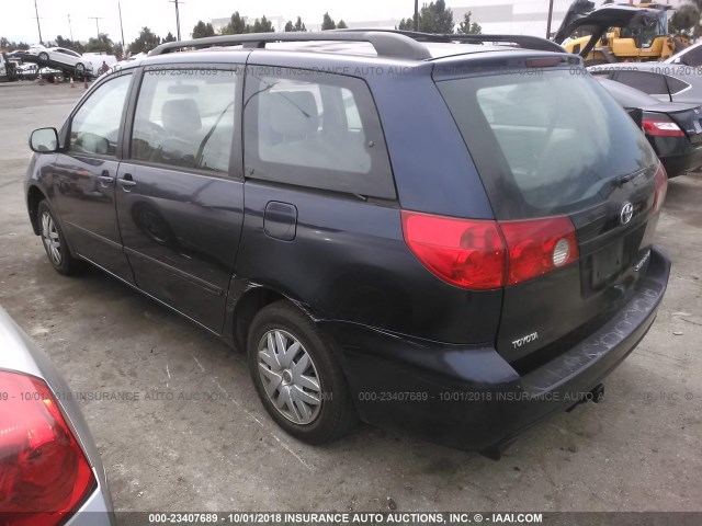 5TDZA23C46S568120 - 2006 TOYOTA SIENNA CE/LE BLUE photo 3